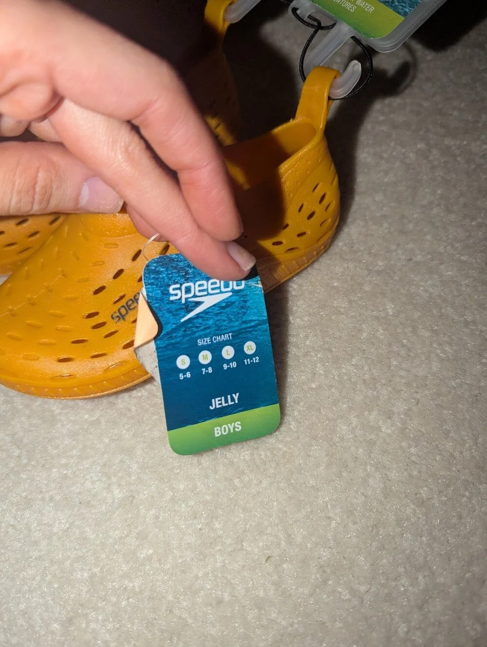 Nwt Kids Speedo Jelly Shoes Sz S 5-6 Boys